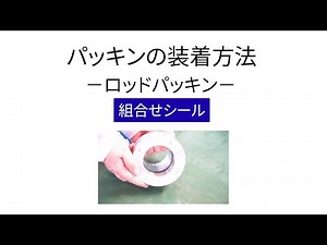【パッキンの装着方法】ロッドパッキン／組合せシール（NOK）
