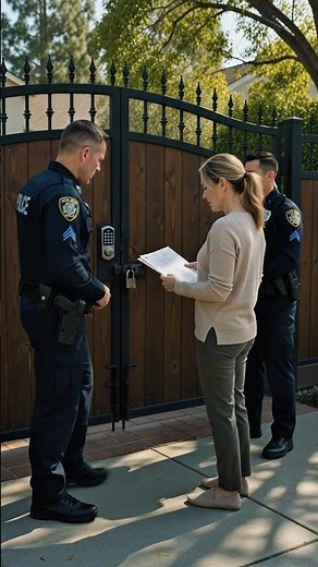 HOA Karen Called the Police on My Security Gate… Then the Officer Found Her Lock #shorts#ytshorts