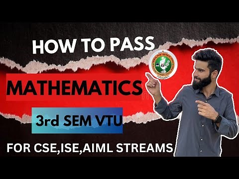 3rd Sem Mathematics Vtu Passing Package 💯😱