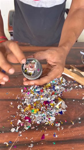 Sanjeev Kumar Sharma on Instagram: "Don’t Use Party poppers 🤒 What inside the party poppers? 😳 #reels #experiment #viral"