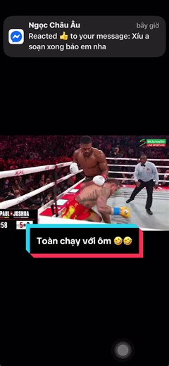 Hiệp 5 Jack Paul toàn chạy với ôm 🤣🤣 #boxing #vothuat #fighter