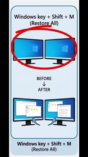 4 Windows Shortcuts You Must Know 💻⚡ (30 Sec Trick)