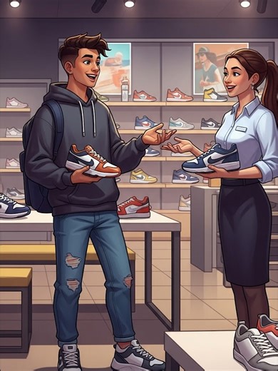 Learn English Conversational Skills in a Shoe Store