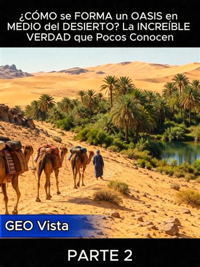 Cómo se forma un oasis en medio del desierto