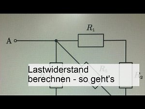 Lastwiderstand berechnen - so geht's