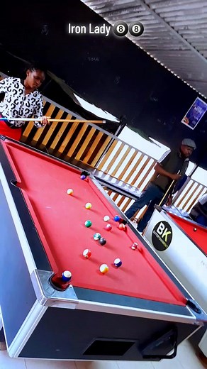 Iron Lady Shows Off Skills at Pool Time