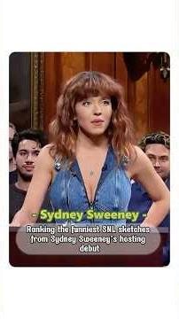 Ranking the funniest SNL sketches from Sydney Sweeney’s hosting debut.#celebrity #snl #funny