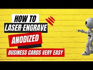 How To Laser Engrave Business Cards in MINUTES with Lightburn! #lightburn #tutorial