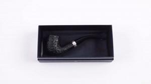 Savinelli Pipes Trevi Collection 606 KS Bent Billiard - Mediterranean Briar Wood Pipe Handmade in Italy, Rusticated Finish, 6mm