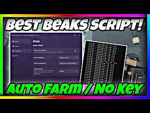 *NEW* Beaks Script GUI OP! • No Key • Infi Money, Auto Farm & MORE |