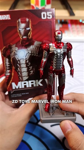 ZD TOYS MARVEL IRON MAN MARK V Mini Action Figure 4 Inch Scale Official Licensed #marvel #avengers