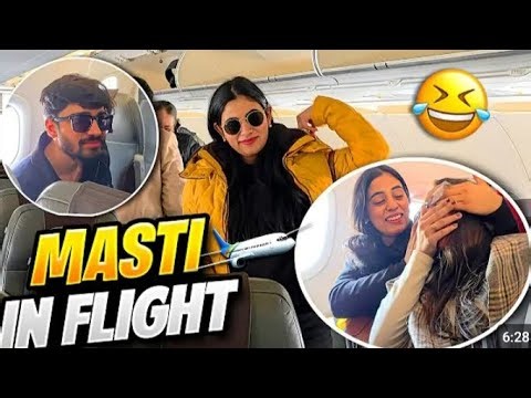 # Samridhi mam Masti in flight ✈️ 😂🤣#viral #trending #video ###