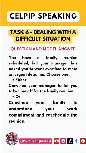 Celpip Speaking Task 6 | Solved Questions and Answers | Full Video on ‪@PracticeEnglishFast‬