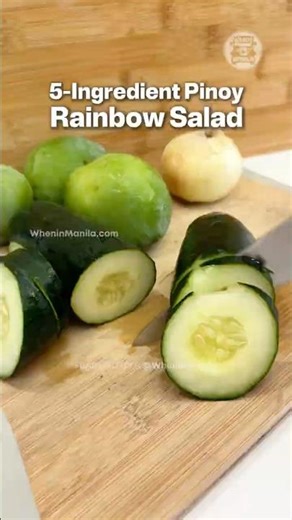 Rainbow Salad, Pinoy Version: Easy Mango Ensalada Recipe 🥭 #asmr #cooking #filipino #healthy #food