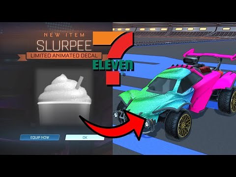 *NEW* 7-ELEVEN SLURPEE DECAL In Rocket League Showcase!