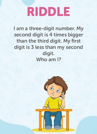 RIDDLEI am a three-digit number. My second digit is 4 times b... | Filo