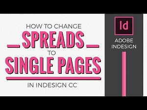 [Adobe InDesign] Change a spreads document to single pages with crops and bleeds