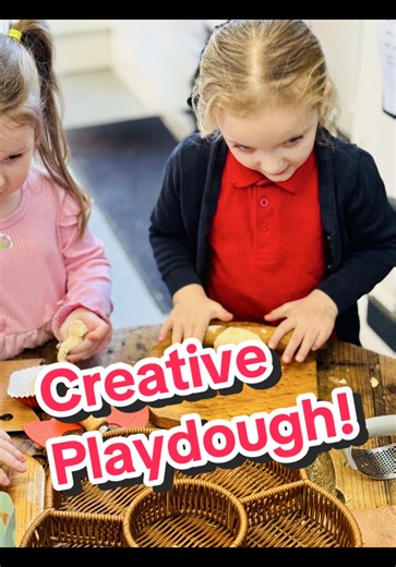 Creative playdough fun in the 3–5 room! #earlylearning #childcare #fundedchildcare #northayrshire #saltcoats