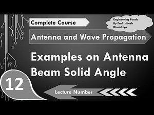 Example of Antenna Beam Solid Angle in Antennas and Wave Propagation by Engineering Funda