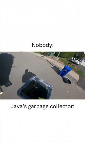 Nobody: Java's Garbage collector: #programming #coding