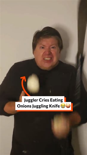 39K views · 21 reactions | Man cries eating onions juggling knife 暈 | Twisted | Facebook