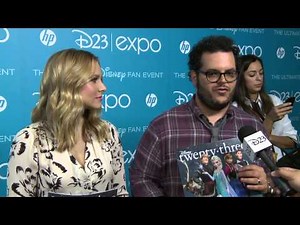 Interviews with the Cast of Disney's Frozen - Kristen Bell, Josh Gad and Idina Menzel - D23 Expo