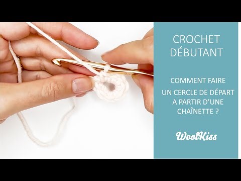 How to make a starting circle from a chain? - Beginner crochet hook size 19