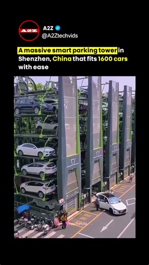 Shenzhen's Wild Smart Parking Silo Stores 1,600 Cars Like a Vending Machine