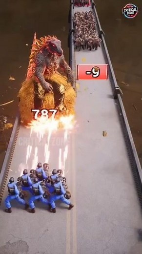 Fire Godzilla vs Mutant Zombies 🔥🦖 | Road to Destruction | Set 318 #CriticalZone #MonsterFight