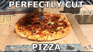 Cutting pizza with 60,000 PSI waterjet