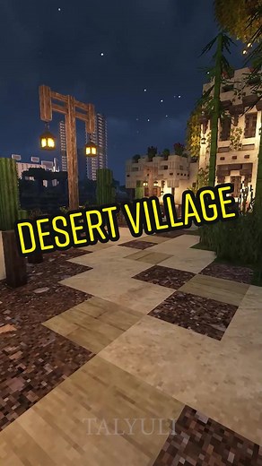 Exploring My Desert Village in Minecraft