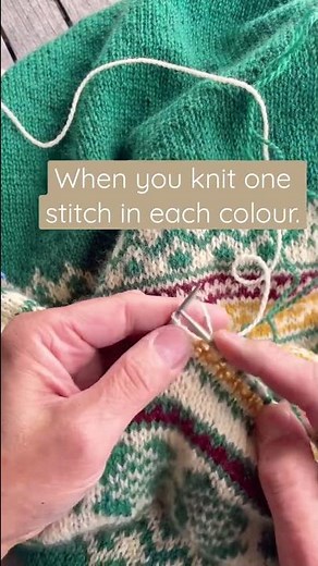 How to keep a nice tension when knitting colorwork - ARNE & CARLOS