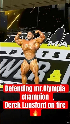 DEREK LUNSFORD 2026 GUEST POSING! 😱 Mr. Olympia Mass #bodybuilding