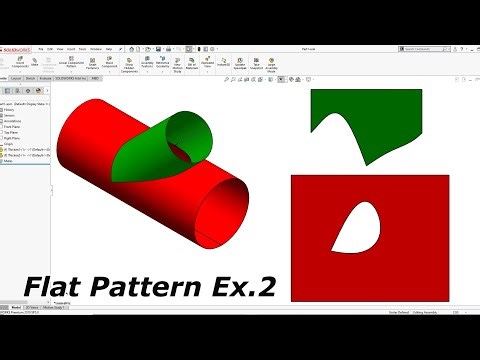SOLIDWORKS Sheet Metal : Flat Pattern Exercise 2.