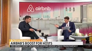CEO Brian Chesky announces new updates to help Airbnb hosts deal with rising costs — and make the booking process easier for new hosts. Chesky says “record demand for travel” on the platform spurred some of the updates. https://cbsn.ws/3THkoox | CBS Mornings