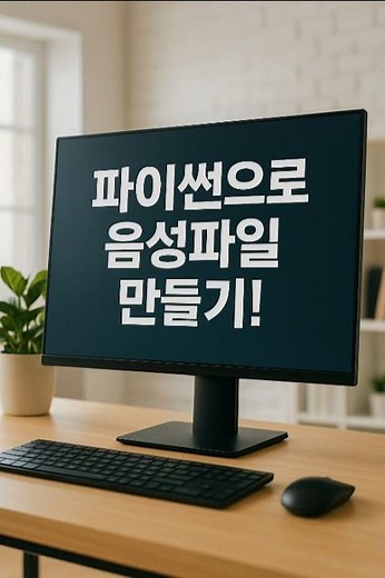 파이썬으로 음성파일 만들기