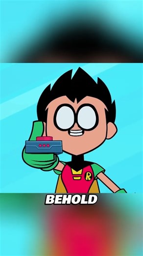 Robin's DANGEROUS teenager challenge! #reels #teentitansgo #funny #dc #cartoon #shorts