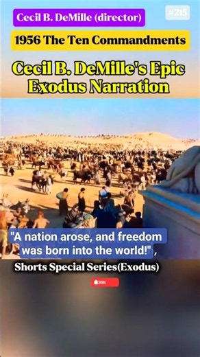The Exodus march! 🏛️ #TheTenCommandments #CecilBDeMille #CharltonHeston #YulBrynner #BiblicalEpic