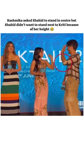 kriti's height scared everyone 😂 #kritisanon #shahidkapoor #rashmikamandanna #shortsfeed #shorts