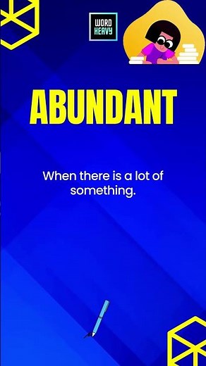 Abundant Meaning And Example | English Words And Meanings #vocabulary #abundant #wordheavy