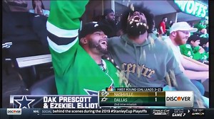 There's nothing like playoff hockey, right Dak Prescott and Zeke? | Sunday Night Football on NBC