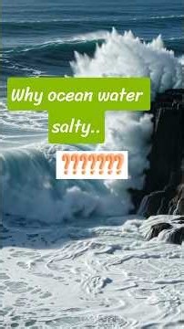 🚀 🌊🧂Why Is Ocean Water Salty?. Where Does Ocean Salt Come From? 🧂science behind it#youtubeshorts