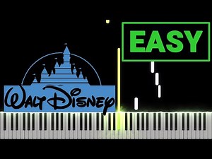 Disney Pixar Studio Intro Easy Piano Tutorial