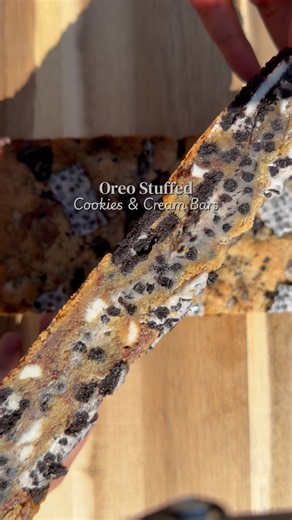 Oreo Stuffed Cookies & Cream Bar