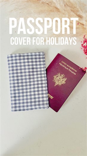 Pandora Marfisi on Instagram: "✈️ DIY passport holder – perfect sewing project for your next vacation! 🌞 Sew your own passport cover using fabric scraps – it’s quick, easy, and super satisfying. No need to buy one – this is a fun and useful holiday sewing project you can finish in under 30 minutes! Whether you’re heading to the beach or flying somewhere new, this handmade travel accessory keeps your passport safe and stylish. ✨ Bonus: It’s a great way to use leftover fabric and personalize your