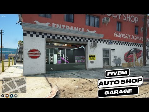 Auto shop mlo fivem Interior & map for Roleplay | FiveM mlo shop