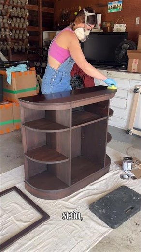 From Trash to Treasure: Mahogany Console Table Makeover | #furnitureflipping Reveal