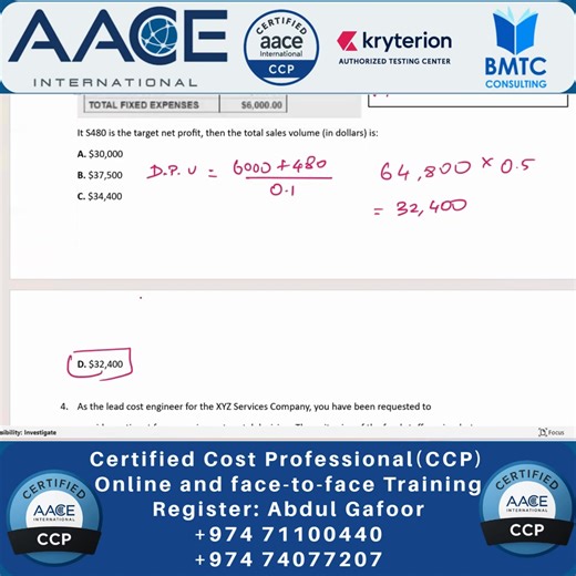 CCP® Exam Preparation Part 2 | AACE Certified Cost Professional Training CCP – Certified Cost Professional (AACE-USA) | Weekend Batch Advance your expertise in cost engineering, cost control, budgeting, and forecasting with one of the most respected certifications in the project controls industry. This weekend-friendly batch is designed for working professionals who want to upskill without affecting their weekday schedules. 🗓 Batch Details Start Date: 23rd January 2026 Duration: 40 Hours Schedu