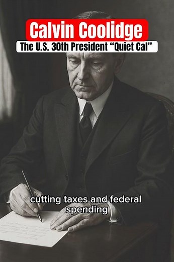 The United States 30th President Calvin Coolidge #history #usa #historyfacts #america #didyouknow