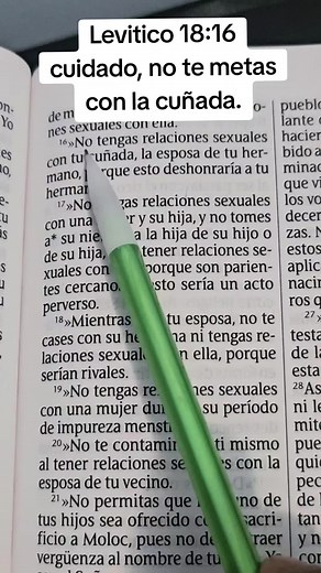 Levitico 18:16 - No te metas con la cuñada